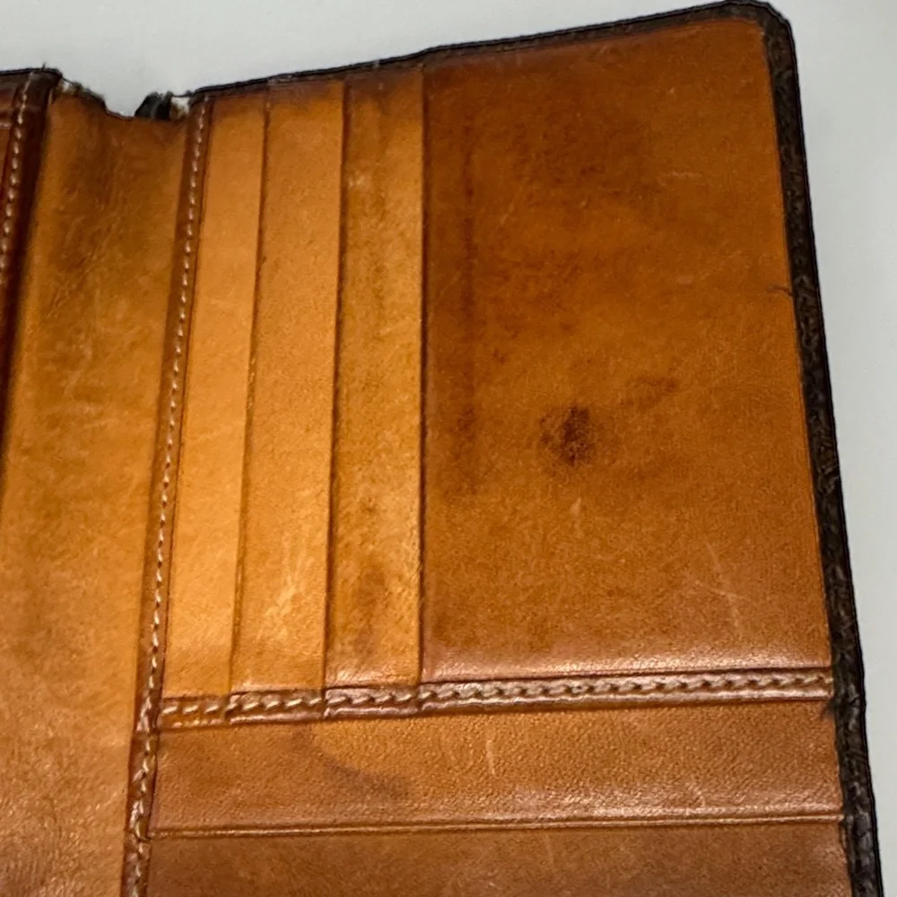 Celine Dark Brown Leather Wallet
